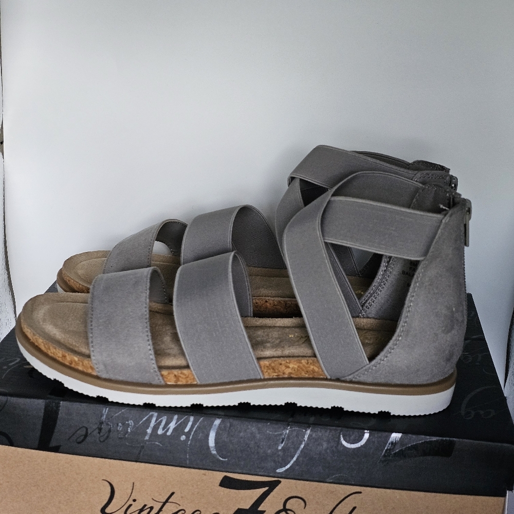 Womens Vintage 7 Eight Ash Grey Size 8